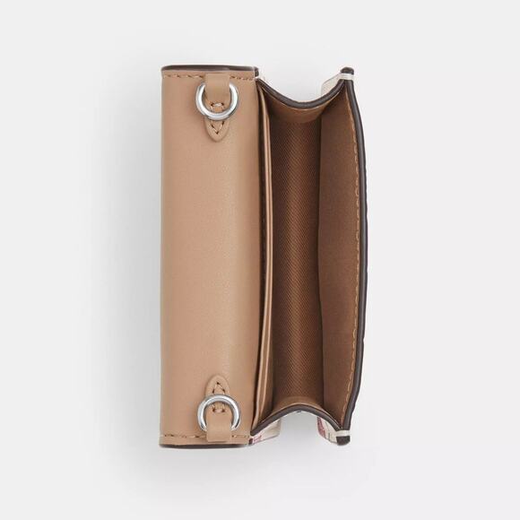 ❤️ Coach Mini Wallet On A Chain With Cherry Print - Picture 5 of 12